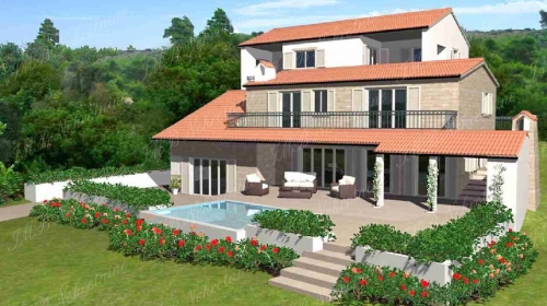  Villa app. 370 m2 under construction, plot of 1460 m2 - Dubrovnik islands